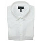 Camisa social masculina Alfani branca com gola geométrica e corte slim, tamanho 16,5-32/33