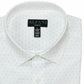 Camisa social masculina Alfani branca com gola geométrica e corte slim, tamanho 16,5-32/33
