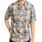 Camisa estampada masculina Alfani cinza tamanho XXX-G