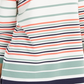 Blusa feminina listrada com manga amarrada, tamanho grande, verde, Charter Club