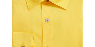 Camisa social masculina Alfani Stretch Performance amarela tamanho 16x34-35