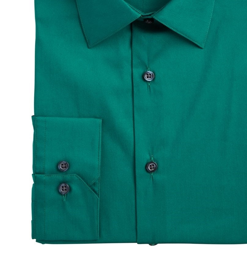 Camisa social masculina Alfani Slim Fit Performance Stretch Easy Care Solid, verde, tamanho 15,5x34-35