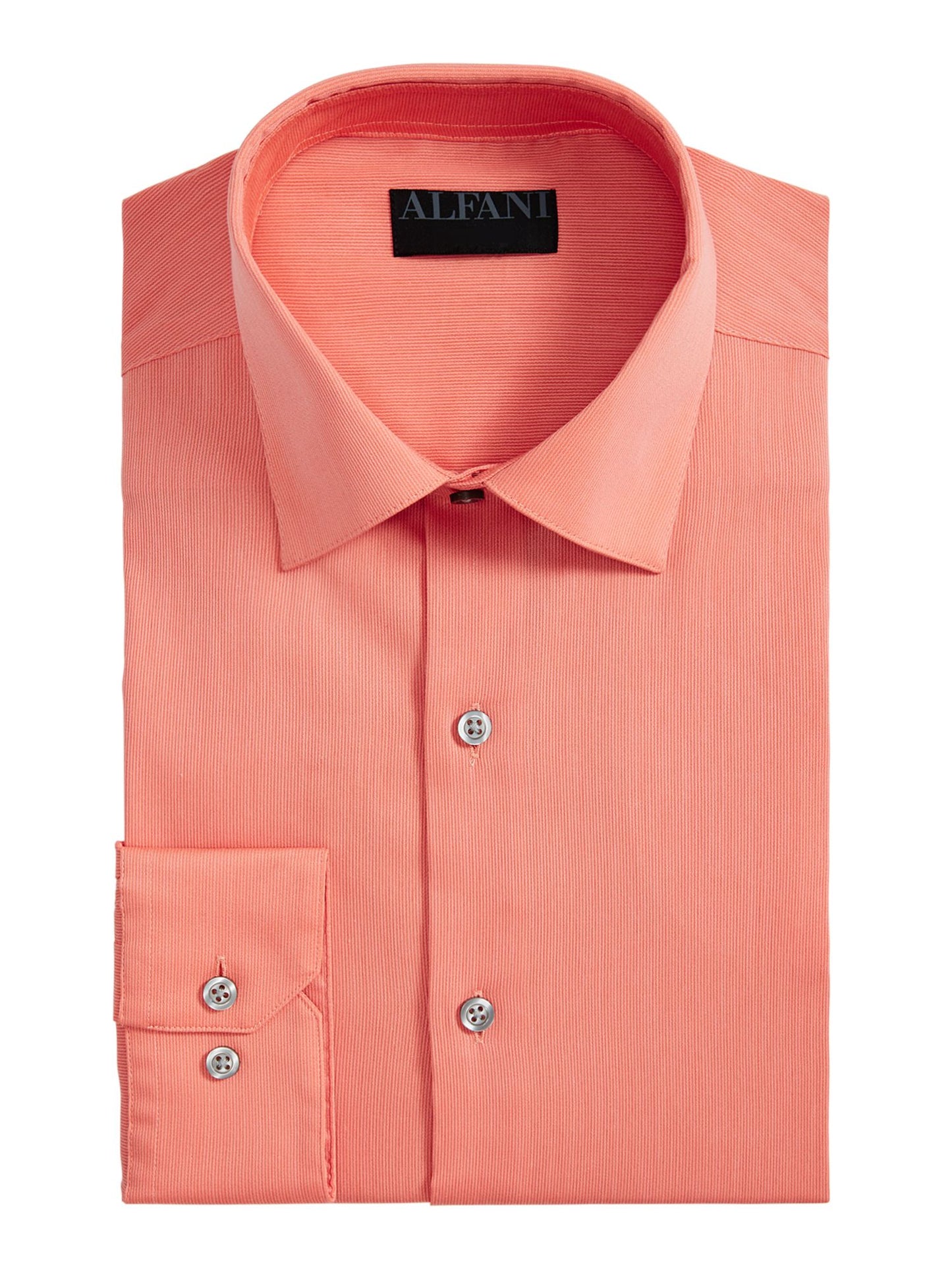 Camisa social masculina Alfani Regular Fit Officewear com botões, tamanho tangerina 2XL