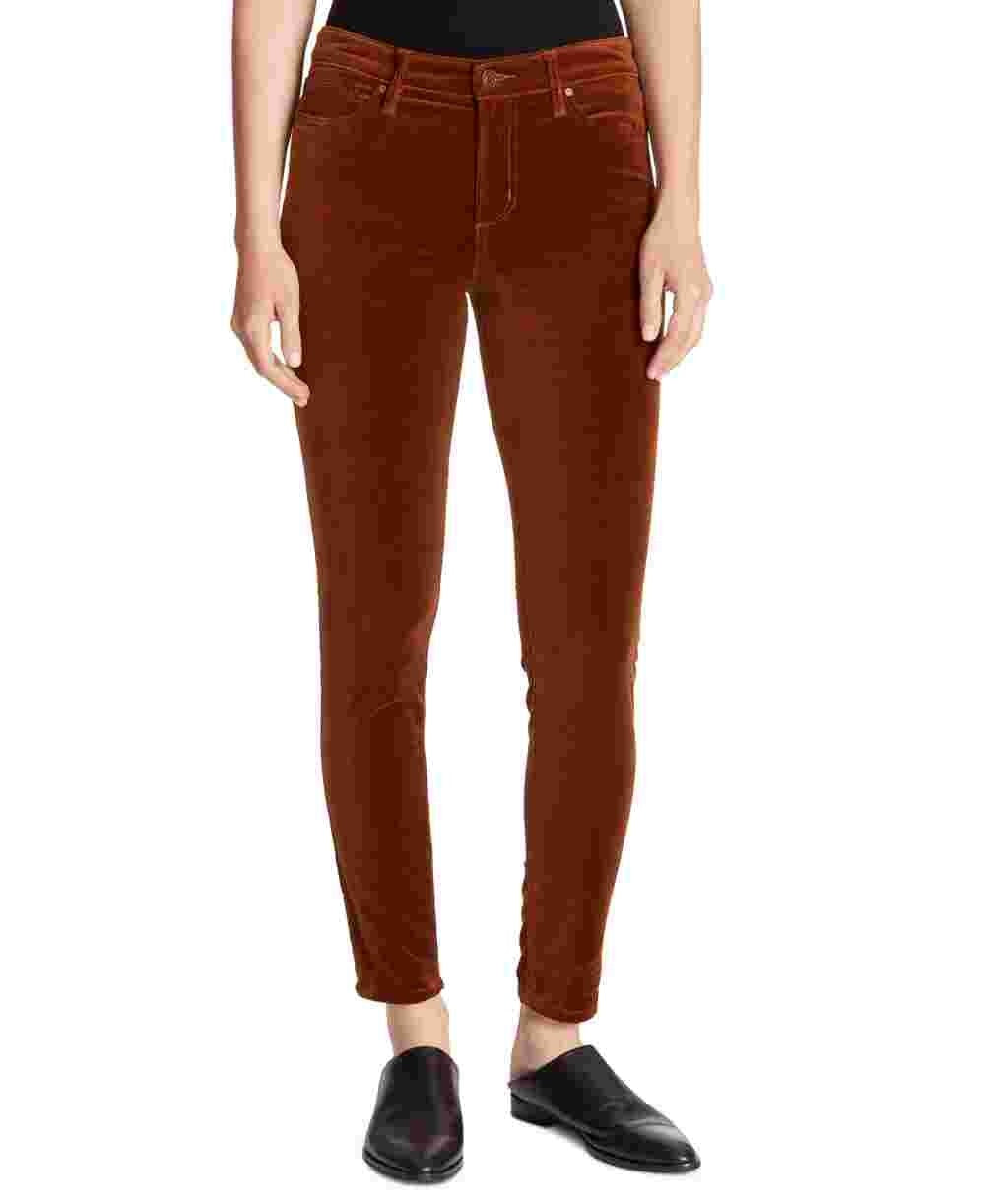 Calça Ella Moss Feminina Lisa Cintura Marrom Tamanho 26