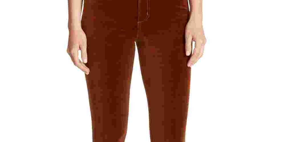 Calça Ella Moss Feminina Lisa Cintura Marrom Tamanho 26