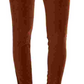 Calça Ella Moss Feminina Lisa Cintura Marrom Tamanho 26