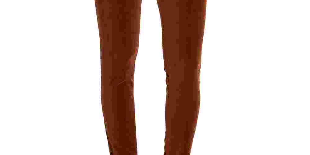 Calça Ella Moss Feminina Lisa Cintura Marrom Tamanho 26