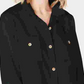 Camisa utilitária feminina Charter Club, preta, tamanho médio