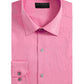 Camisa social masculina Alfani com gola pontiaguda e ajuste clássico, rosa, tamanho 17,5 x 32 x 33