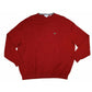 Suéter Lacoste Masculino Gola V Vermelho Tamanho 3XL