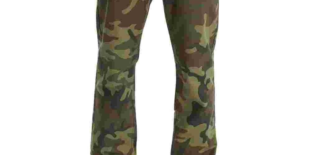 Calça jeans Levi's 541 Athletic Fit Camo Masculina Verde Tamanho 40X32