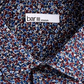 Camisa social masculina Bar III com gola azul, tamanho 14,5 x 32 x 33
