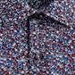 Camisa social masculina Bar III com gola azul, tamanho 14,5 x 32 x 33