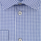 Camisa social masculina xadrez Kenneth Cole, lavável à máquina, azul, tamanho 18 18/5