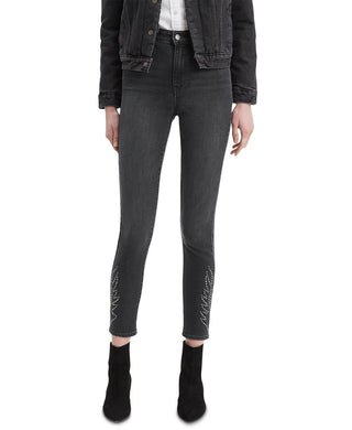 Levi's Women's 721 High Rise Skinny Ankle Jeans Black Size 25