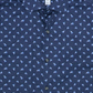 Camisa casual masculina estampada Bar III com botões, azul, tamanho P