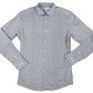 Camisa social masculina clássica com estampa floral azul-marinho, tamanho G