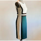 Vestido Calvin Klein Feminino Sem Mangas Acima do Joelho Bodycon Bege Multi Tamanho 20W