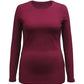 Blusa feminina de manga comprida Style &amp; Co, roxa, tamanho grande
