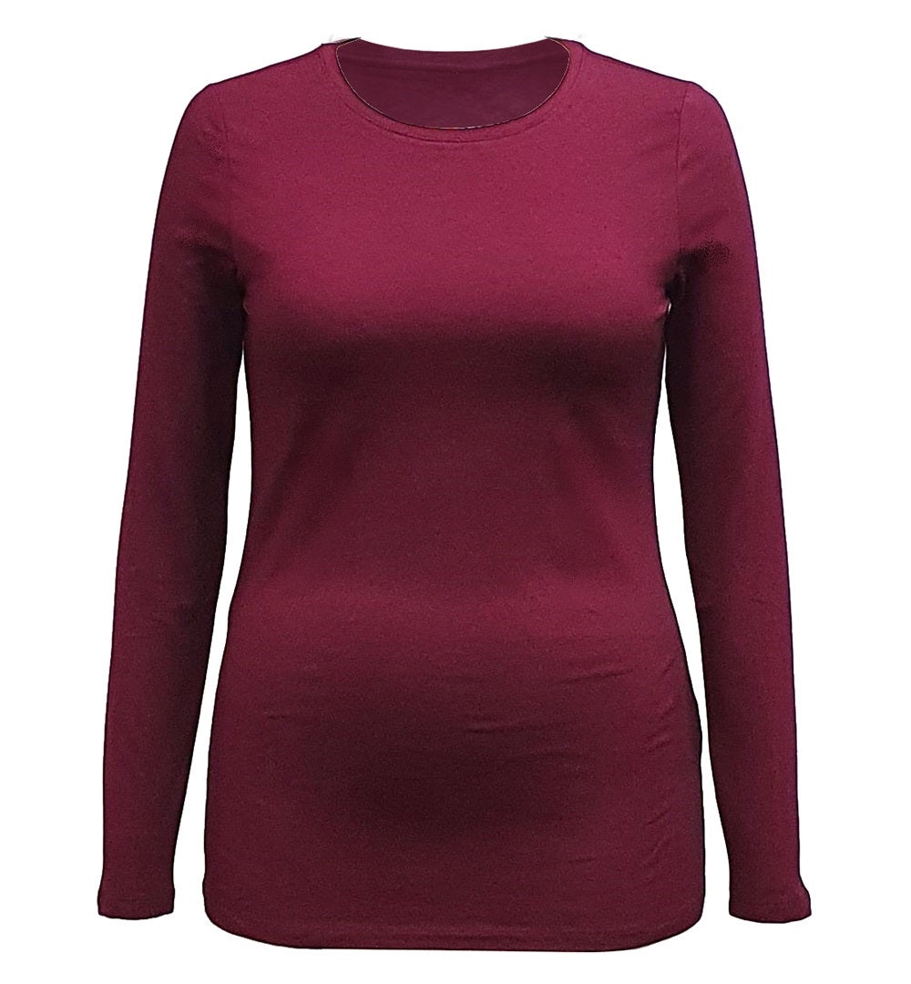 Blusa feminina de manga comprida Style &amp; Co, roxa, tamanho grande
