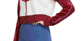Jaqueta Nike Fitness Velour Track Feminina Vermelha - Branca Tamanho X-Grande