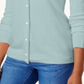 Karen Scott Cardigan Feminino com Botões e Contas Blue Moon Tamanho X-G