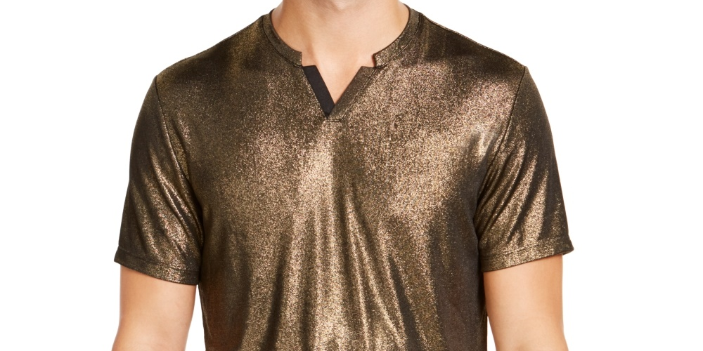 Camiseta Galaxy Masculina INC International Concepts Amarela Tamanho XXG