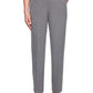 Calças femininas Alfred Dunner Boardroom proporcionais, poliéster, cinza, tamanho 10