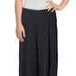 Calças culotte femininas Anne Klein com bolinhas e perna larga, cor carvão, tamanho grande