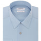 Camisa social masculina Calvin Klein Slim Fit com gola flexível elástica, azul, tamanho 34-35