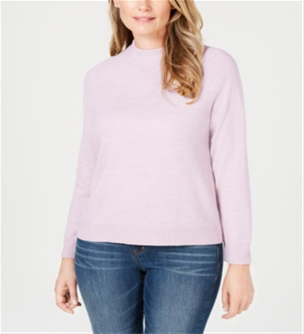 Karen Scott Suéter Feminino Gola Falsa Rosa Tamanho Pequeno G