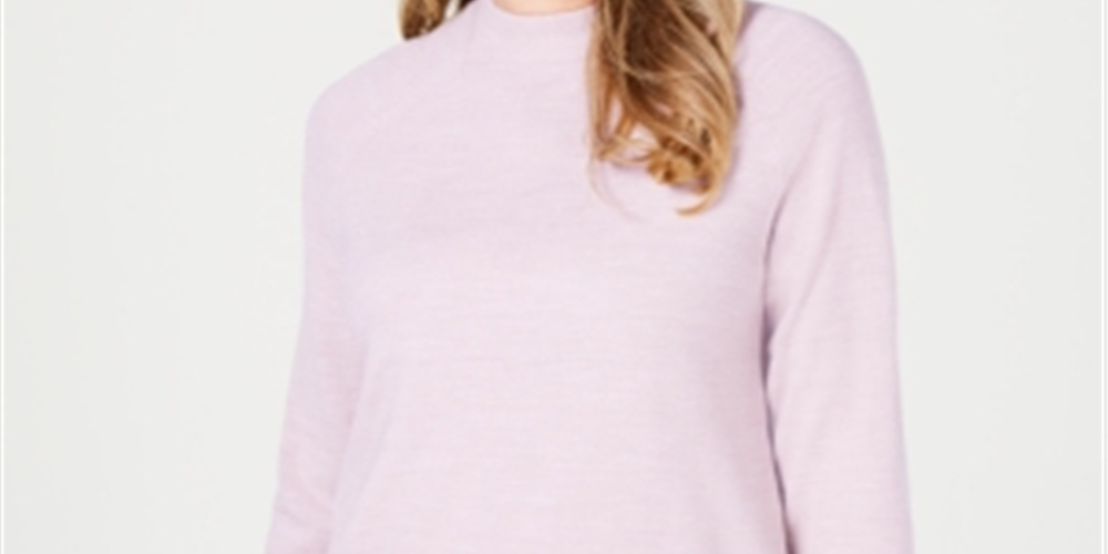 Karen Scott Suéter Feminino Gola Falsa Rosa Tamanho Pequeno G