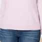 Karen Scott Suéter Feminino Gola Falsa Rosa Tamanho Pequeno G