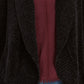 Cardigan feminino estilo &amp; co, pequeno, de chenille, com gola xale, preto, tamanho pequeno