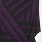 Camiseta feminina Alfani estampada com bainha redonda, roxa, tamanho pequeno