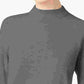 Blusa feminina Karen Scott de manga comprida e gola alta, cinza, tamanho extragrande