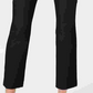 Calça feminina preta reta INC International Concepts para uso no trabalho, tamanho 4
