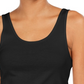 Regata feminina de algodão estilo &amp; co, preta, tamanho pequeno