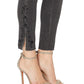 Calça jeans skinny Levi's 711 feminina, preta, tamanho 28W