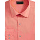 Camisa social masculina Alfani Bedford Cord Classic/Regular Fit Laranja Tamanho 34-35