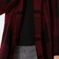 Cardigan xadrez jacquard feminino Style &amp; Co, vermelho, tamanho XS