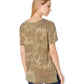 Camiseta feminina Free People Tourist Laranja Tamanho P