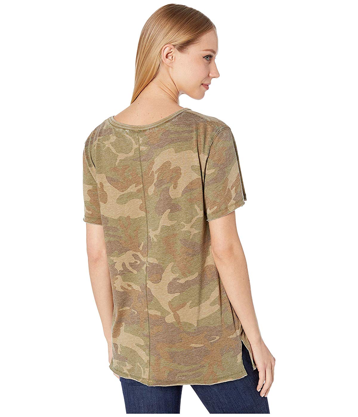 Camiseta feminina Free People Tourist Laranja Tamanho P