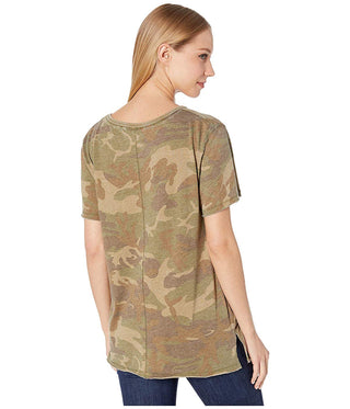 Camiseta feminina Free People Tourist Laranja Tamanho P