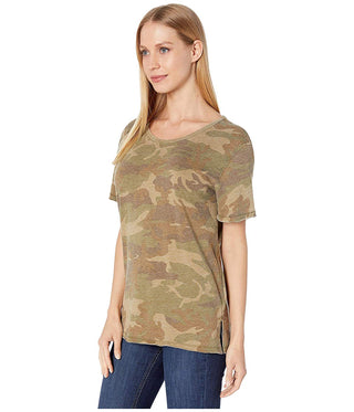 Camiseta feminina Free People Tourist Laranja Tamanho P