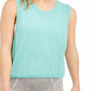 Camiseta Love Tank Feminina Free People Verde Tamanho Grande