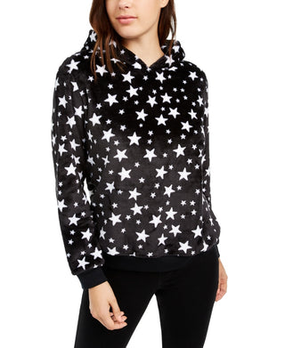 Moletom com capuz de pelúcia com estampa de estrela Love Tribe Junior, preto, tamanho extragrande