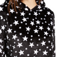 Moletom com capuz de pelúcia com estampa de estrela Love Tribe Junior, preto, tamanho extragrande