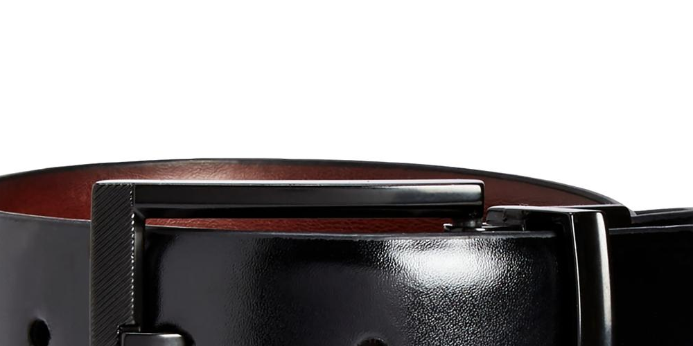 Cinto elástico reversível Alfani masculino, preto, tamanho M