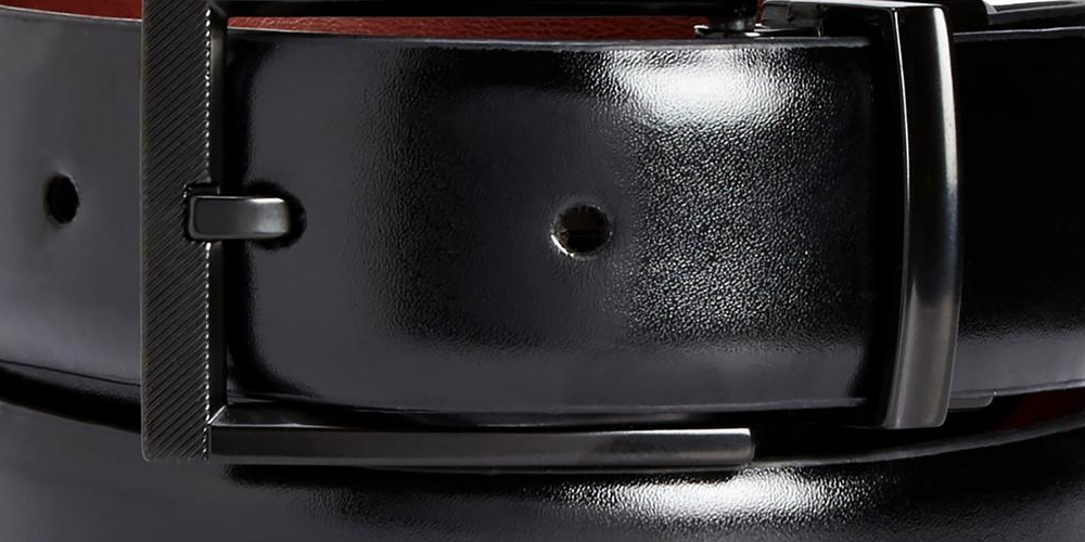 Cinto elástico reversível Alfani masculino, preto, tamanho M